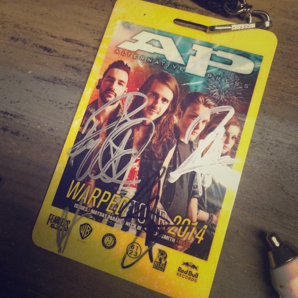 Signed by MIW Alternative Press Lanyard WARPED 14'