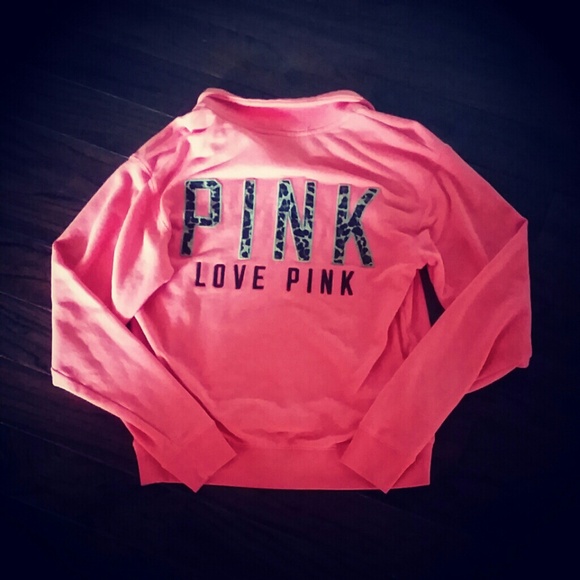 Victoria secret pink half zip sweater