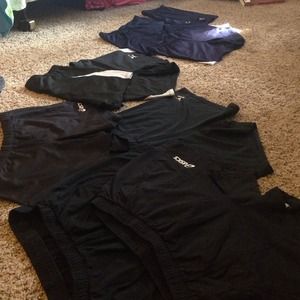 Nine pairs of volleyball spandex