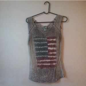 American flag tank top