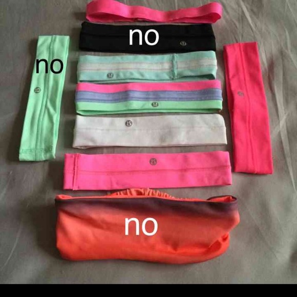 Two multicolor headbands