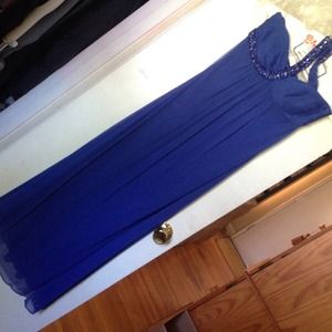 Royal blue prom dress