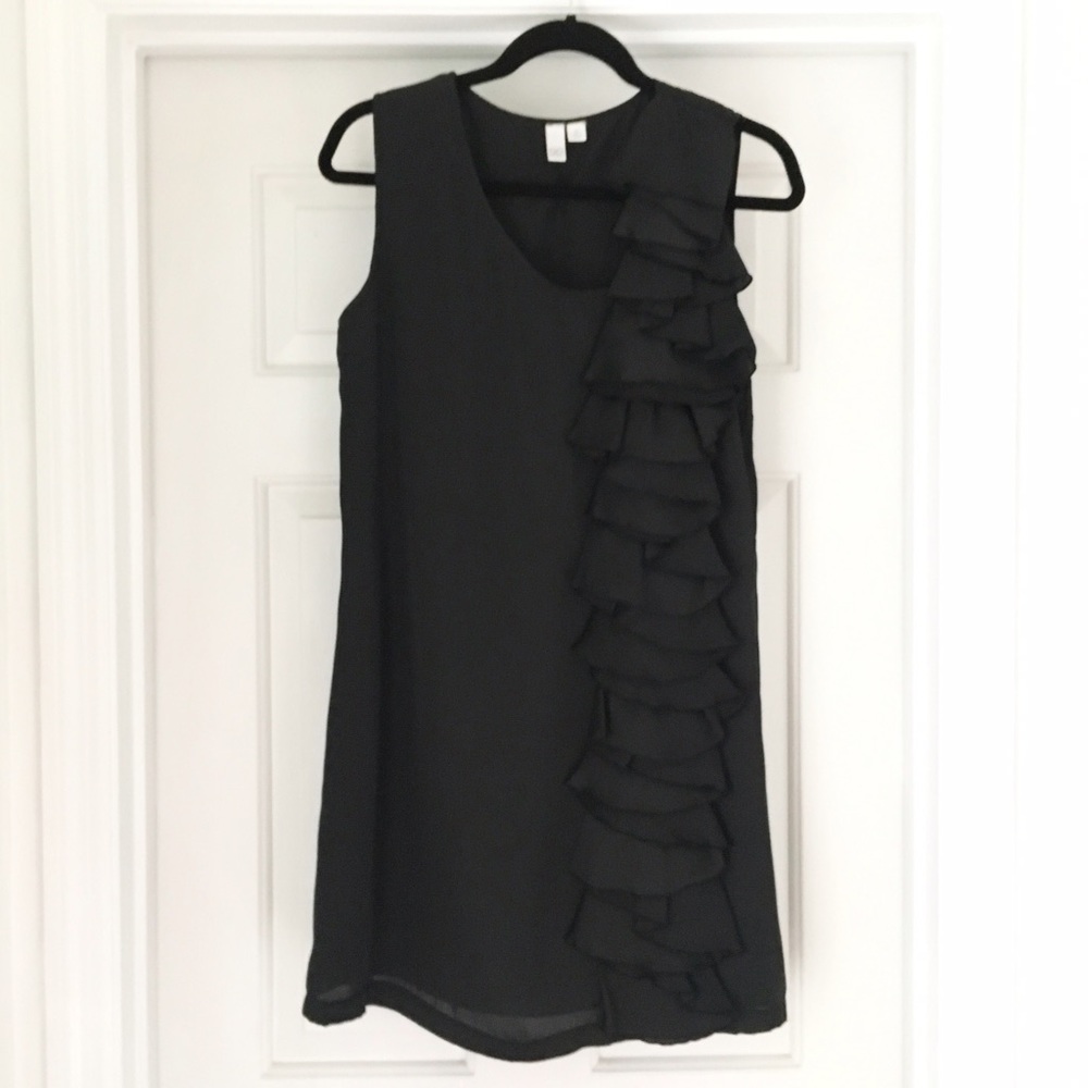 GO INTERNATIONAL Black Sleeveless Shift Dress