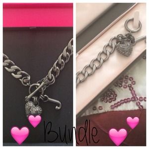 Juicy couture necklace + bracelet