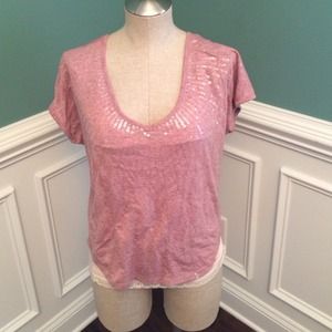 Lilac sequined top