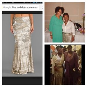 Line & Dot sequin maxi skirt worn once.