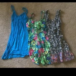 Lot of 3 women's sun dresses Size S