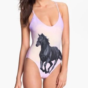 On hold 💗 Wildfox horse print one piece swimsuit