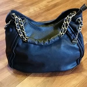 SOLD LOCALLY ! BUDDHA BLACK LEATHER PURSE