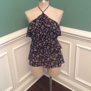 Floral baby doll top