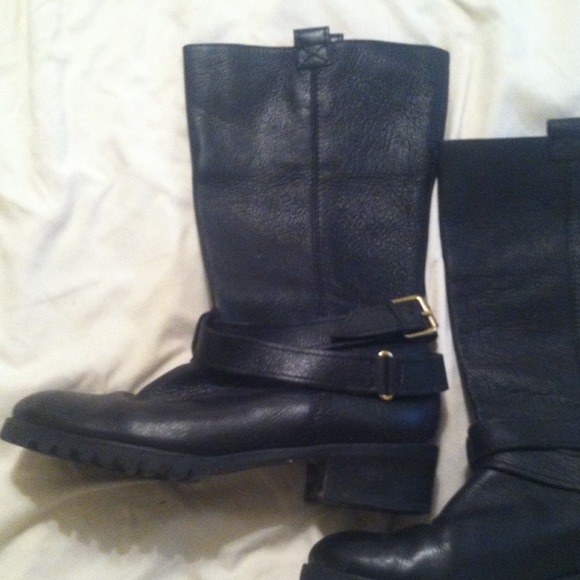 Authentic DVF leather motorcycle boots