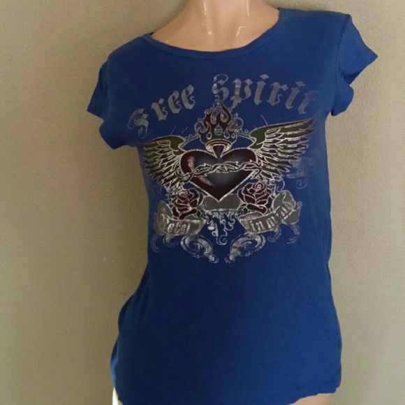 Sold Electric blue cotton tshirt