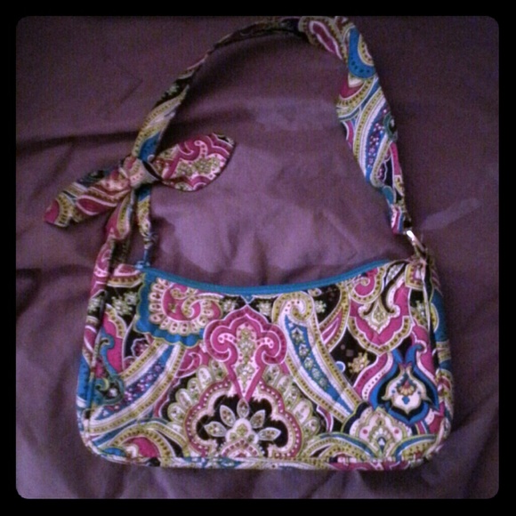 Gorgeous silk paisley print Vera Bradley bag