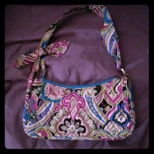 Gorgeous silk paisley print Vera Bradley bag