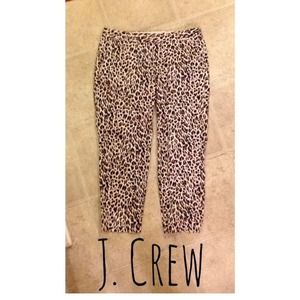 J. Crew City Fit Leopard Capris!