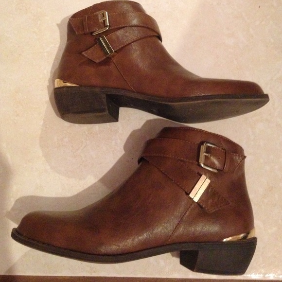 Olsenboye Brown Ankle Booties