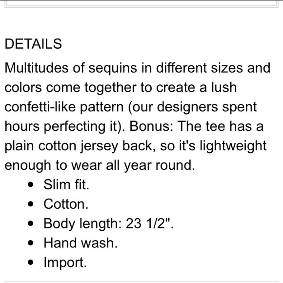 ❌Bundled❌ J. Crew Cluster Sequin Tee - Picture 3 of 4