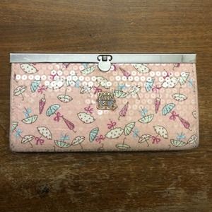 Pink with umbrella Anna Sui wallet