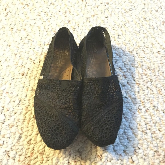 Black Crochet Toms