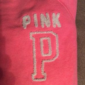 Hot pink crew neck sweatshirt