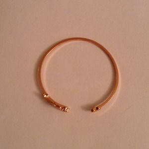 Jewelry - Rose Gold Plated 'Love' Bangle Jewelry - Rose Gold Plated 'Love' Bangle