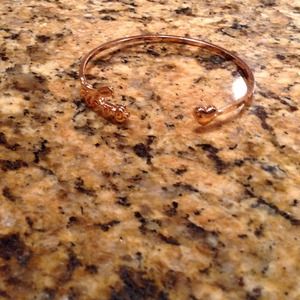 Jewelry - Rose Gold Plated 'Love' Bangle Jewelry - Rose Gold Plated 'Love' Bangle