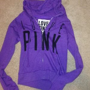 Vs pink purple zip up