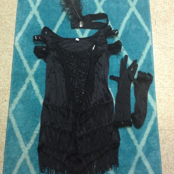 Black flapper Halloween Costume