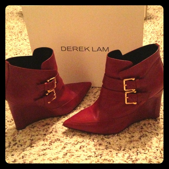 Derek Lam red booties