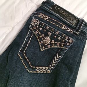 LA idol bedazzled jeans