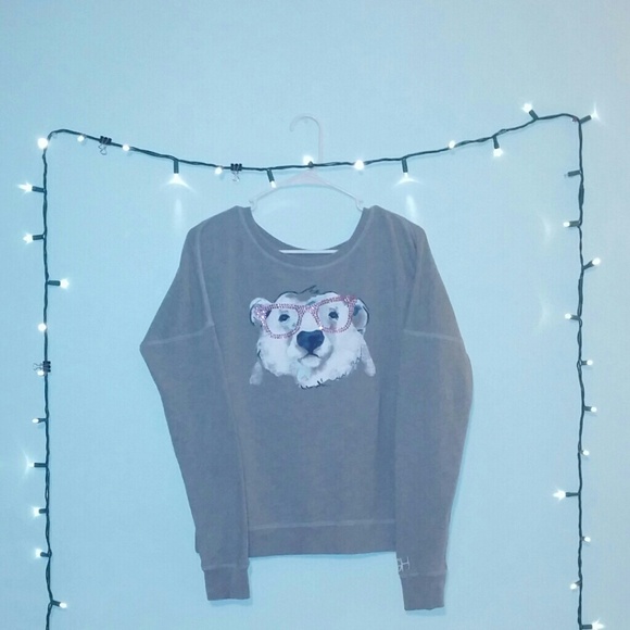 Grey Polar Bear Sweater