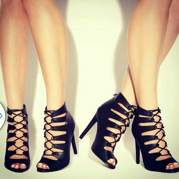 Shoes - Lace up heel for a night out .. size 8 n  11