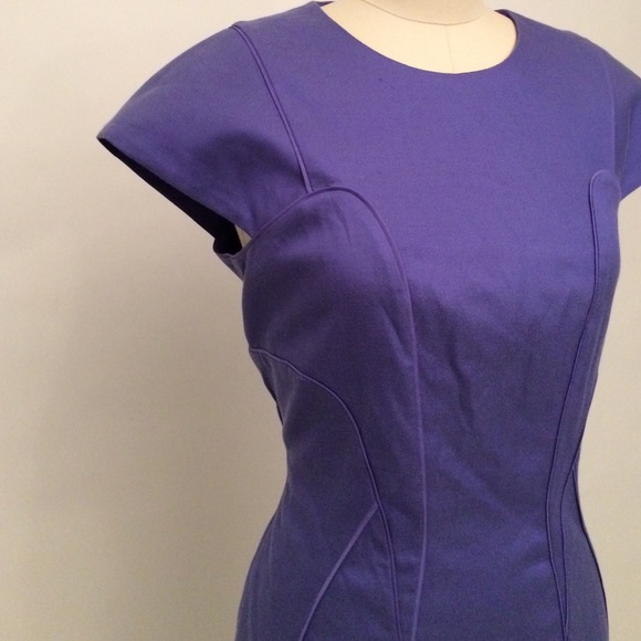 Hugo Boss deep lavender wiggle dress - Picture 2 of 4