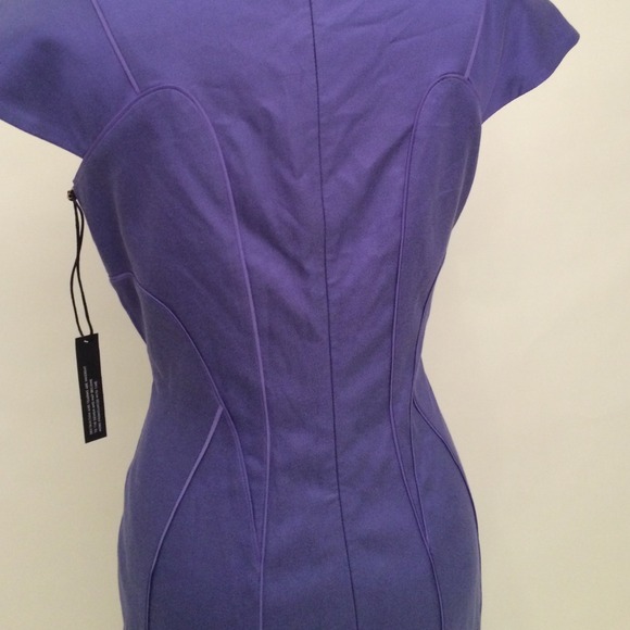 Hugo Boss deep lavender wiggle dress - Picture 3 of 4