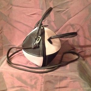 Purse Pink Suede Brown Leather