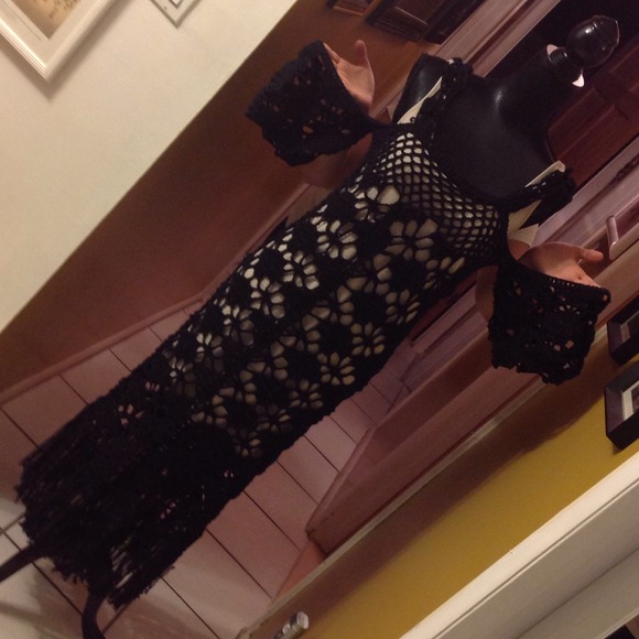 SOLD HP 2/4 1 a kind handmade crochet dress - Picture 3 of 4