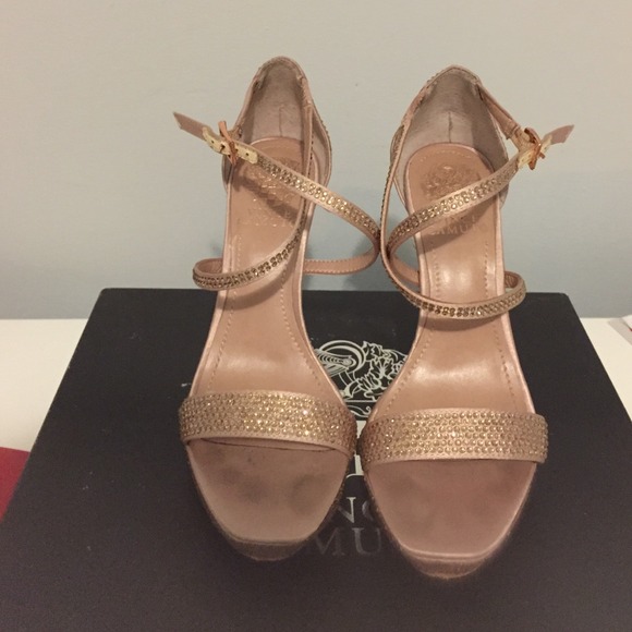 Vince Camuto open toe strappy sandals.