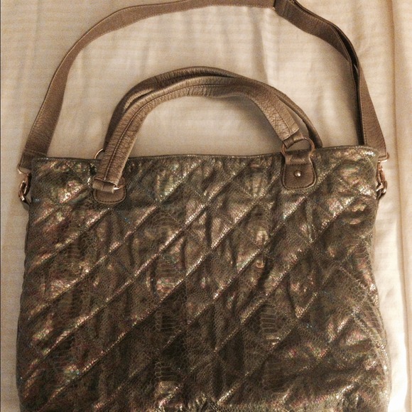 Deux Lux handbag faux snakeskin