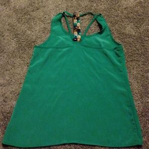 Two sequin sleeveless blouses