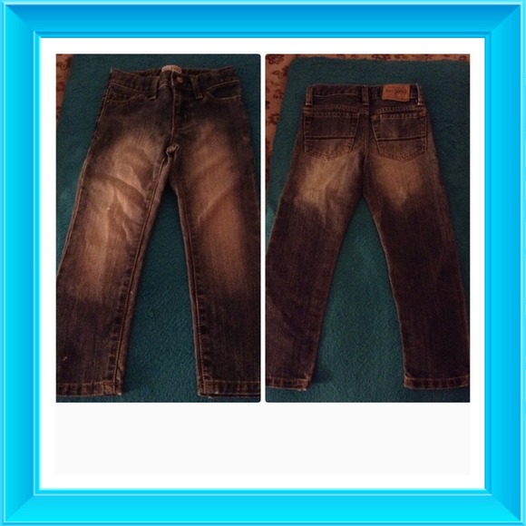 Boys light blue faded design skinny jeans