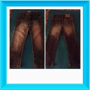 Boys light blue faded design skinny jeans