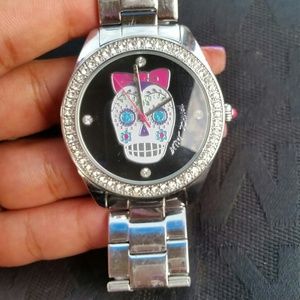 Betsey Johnson Skull Watch