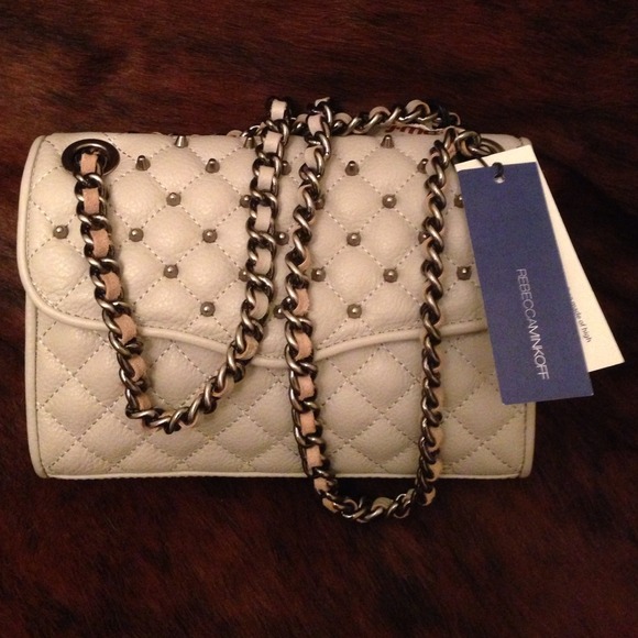 Rebecca Minkoff Quilted Mini Affair, Pale Grey.