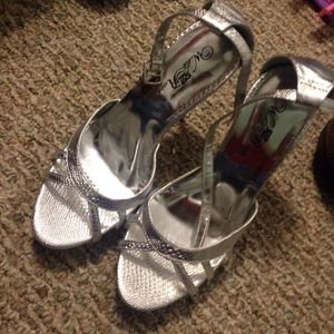 Silver Formal High Heels