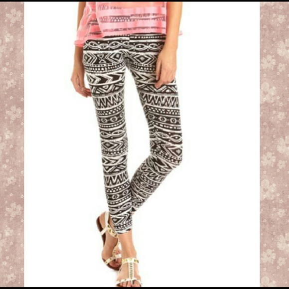 BRAND NEW aztec cotton leggings! - Picture 1 of 4