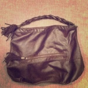 Brown leather hand bag from the Limited