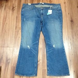 Nwt Women's Levi's boot cut 590 plus size 24