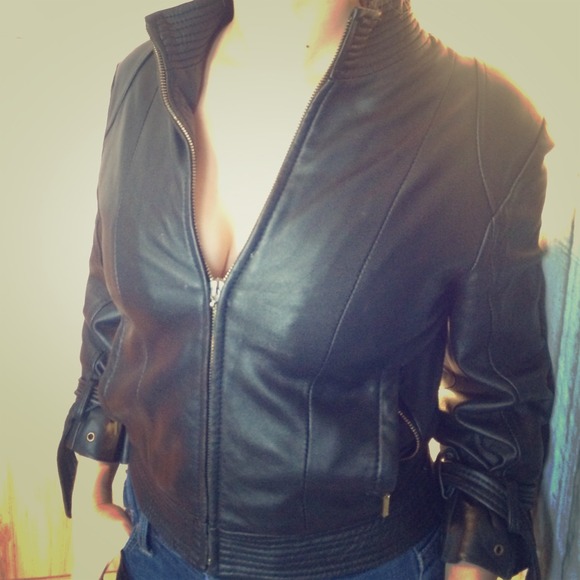 Sassy Black Leather Jacket