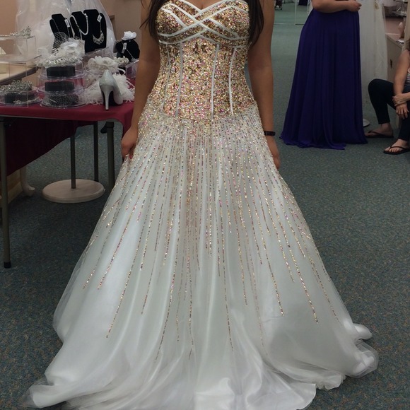David's Bridal Ball Gown