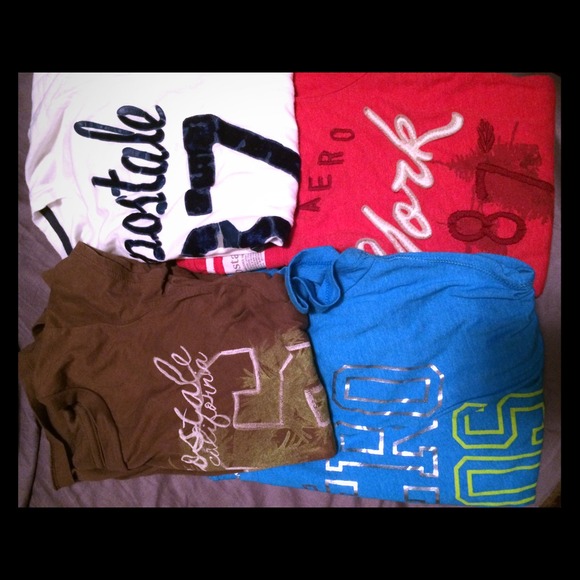 👚4 Aeropostale t-shirt lot🎀